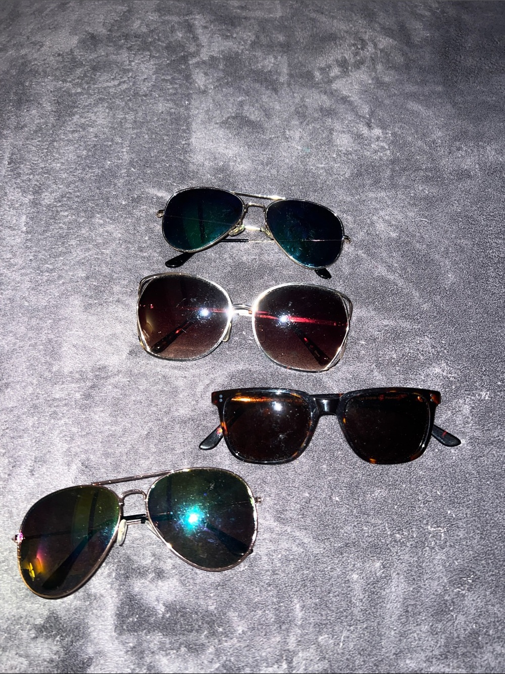 Mixed Four-Pack Sunglasses - Black, Tortoise & Mirrored Lenses